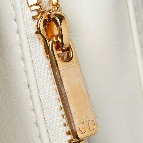 Christian Dior Latte Macrocannage Star Quilted Calfskin Leather Mini Caro Bag - Picture 7 of 12